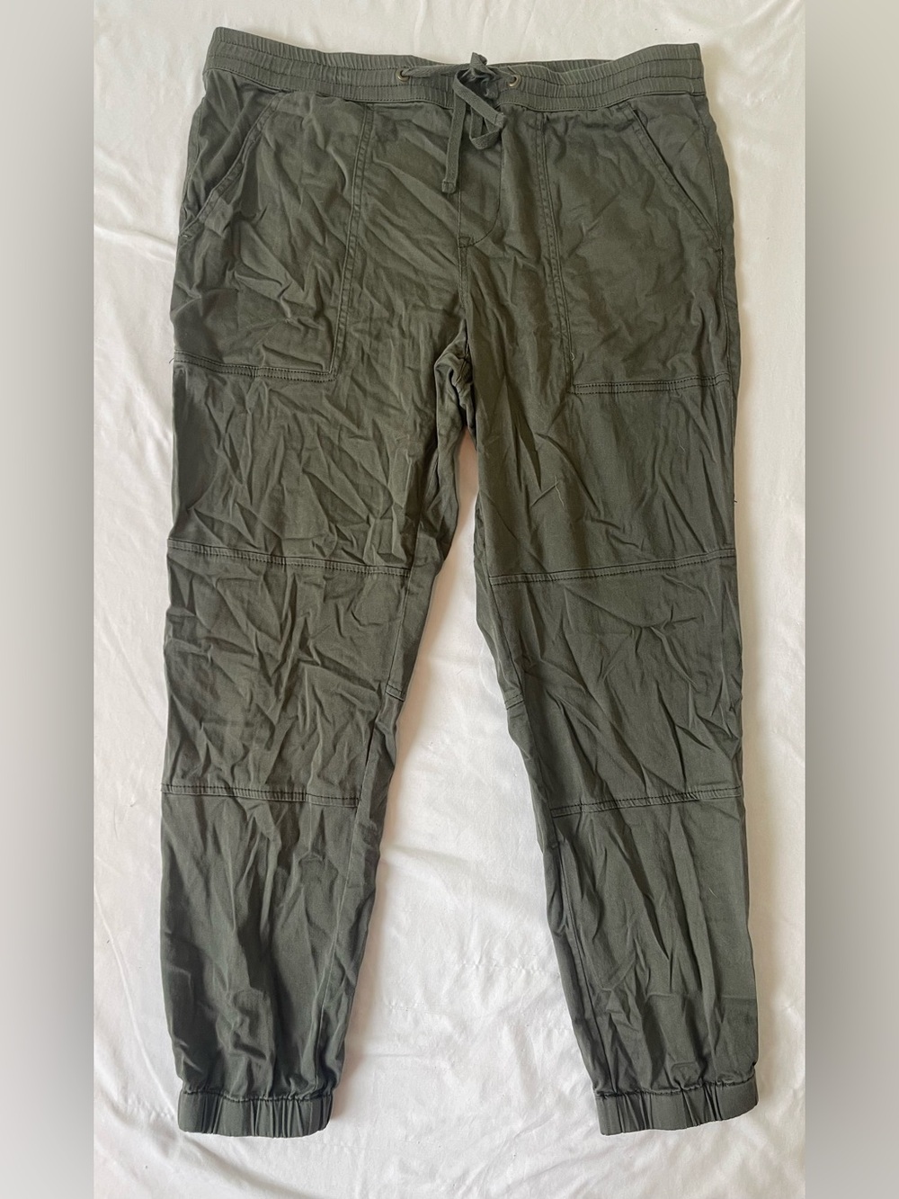 Supplies by Unionbay Juniors Joggers, Dark Green Size XL Tie Closure 4 Pockets